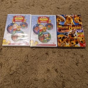 Brand New Disney DVDs-(2) same movie- A Very Playhouse Holiday &Treasure Buddies